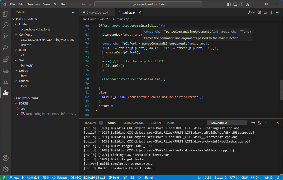 Develop 4diac FORTE on Visual Studio Code